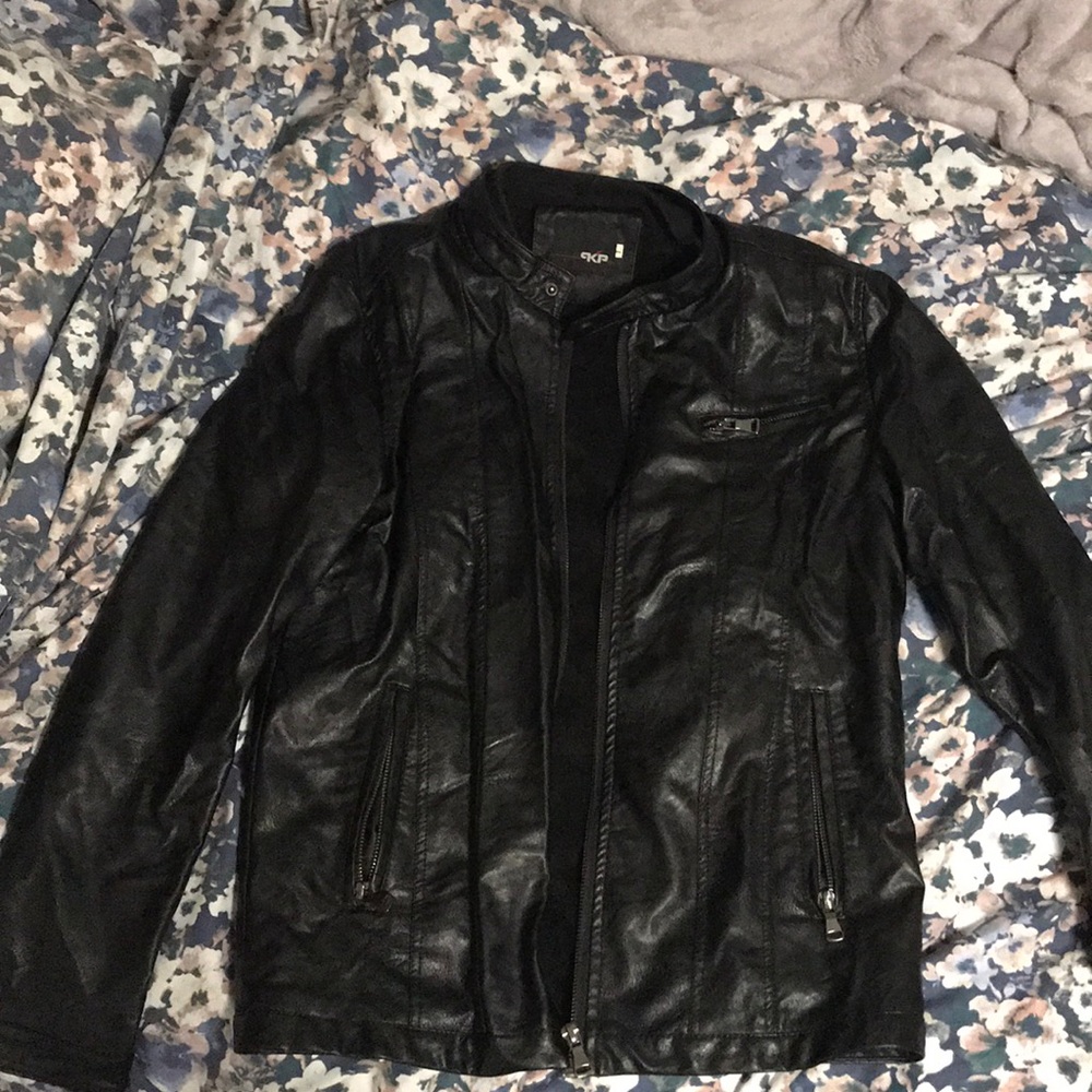 Faux leather jacket